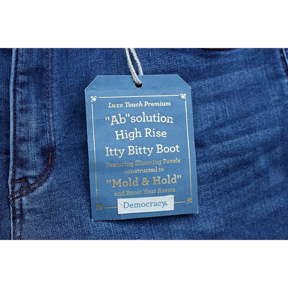 New w/Tags - Democracy Ab-Solution Itty Bitty Boot Cut Jeans, Full Length - 10 - Picture 8 of 12